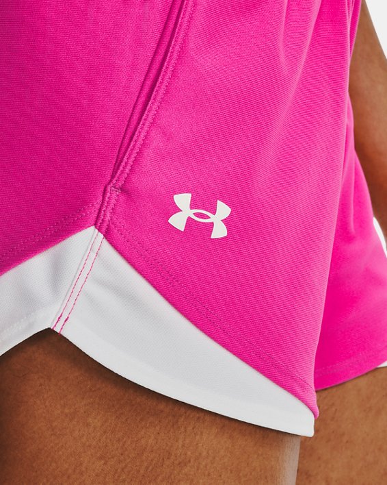 Women's UA Play Up 3.0 Shorts, Pink, pdpMainDesktop image number 3